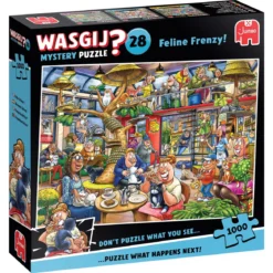 Wasgij puslespill #28 – Feline frenzy! 1000 biter, 68x49 cm