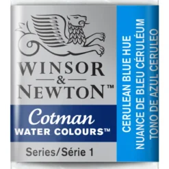 Winsor & Newton Cotman akvarellmaling halvkopp – Cerulean Blue Hue 139
