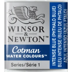 Winsor & Newton Cotman akvarellmaling halvkopp – Intense Blue 327