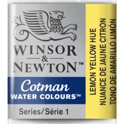 Winsor & Newton Cotman akvarellmaling halvkopp – Lemon Yellow Hue 346