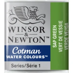 Winsor & Newton Cotman akvarellmaling halvkopp – Sap Green 599