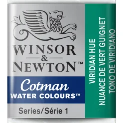 Winsor & Newton Cotman akvarellmaling halvkopp – Viridian Hue 696