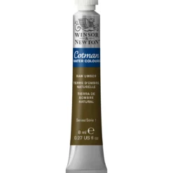 Winsor & Newton Cotman akvarellmaling 8 ml tube – Raw Umber 554