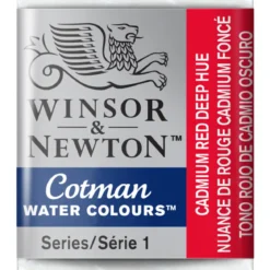 Winsor & Newton Cotman akvarellmaling halvkopp – Cadmium Red Deep Hue 098
