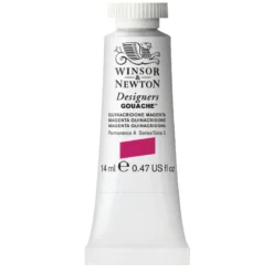 Winsor & Newton Designers Gouache 14 ml – Quinacridone Magenta 550
