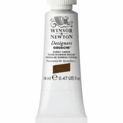 Winsor & Newton Designers Gouache 14 ml – Burnt umber 076