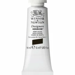 Winsor & Newton Designers Gouache 14 ml – Ivory black 331