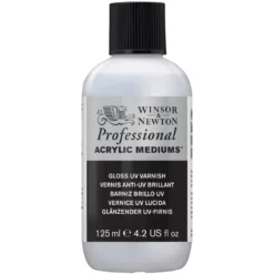 Winsor & Newton Gloss UV Varnish 125 ml, beskyttende ferniss mot sollys, støv og så videre.