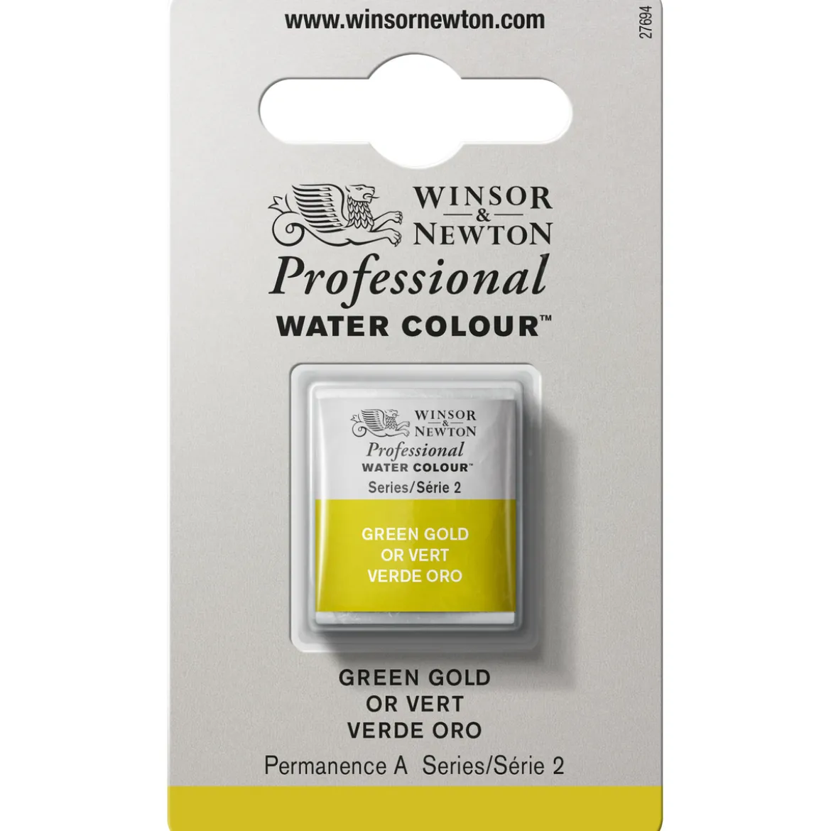 Winsor & Newton Professional akvarellmaling halvkopp Green Gold 294