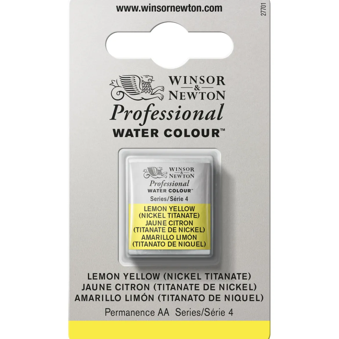Winsor & Newton Professional akvarellmaling halvkopp Lemon Yellow (Nickel titanate) 347