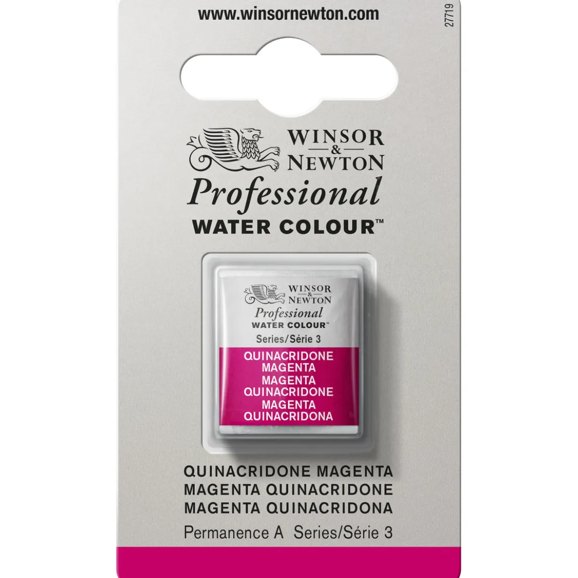 Winsor & Newton Professional akvarellmaling halvkopp Quinacridone Magenta 545