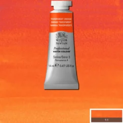 Winsor & Newton Professional akvarellmaling 14 ml Orange Transparent 650