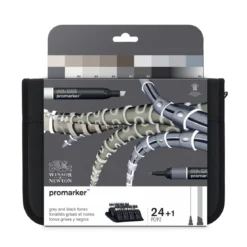 Winsor & Newton Promarker Grey and black tones 24