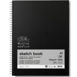 Winsor & Newton Sketch spiralbundet skissebok A3 (297×420 mm), 50 ark, 170 g/m²