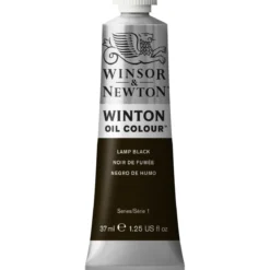 Winsor & Newton Winton oljemaling 37 ml Lamp Black 337