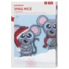 Xmas Mice by Anja Takacs, perle to søte julemus. H 25 cm