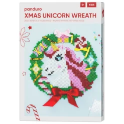 Xmas Unicorn Wreath, perle julens søteste julekrans med en enhjørning. Diameter 23 cm