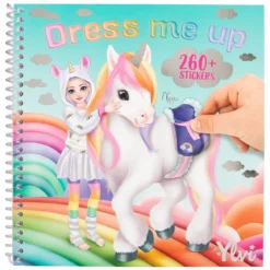 Ylvi klistremerkebok Dress me up med enhjørninger + 260 klistremerker! 24 sider, 17,5×18 cm